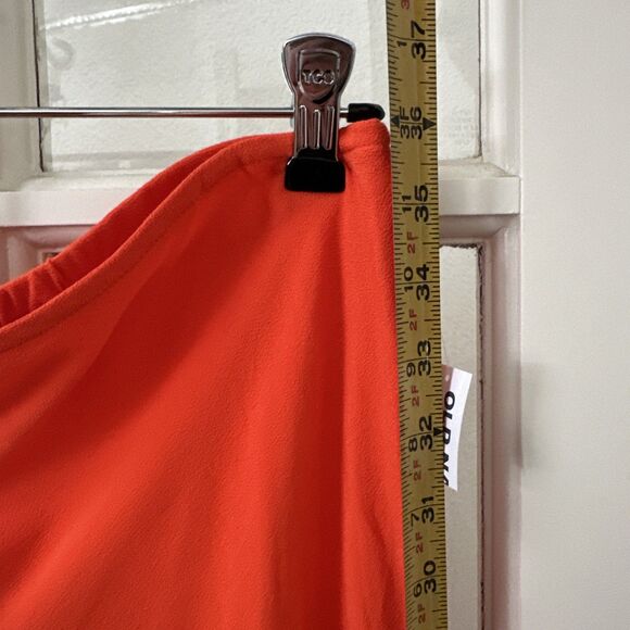 NWT Bright Orange Midi Slip Skirt Old Navy Women's Large - Picture 9 of 11
